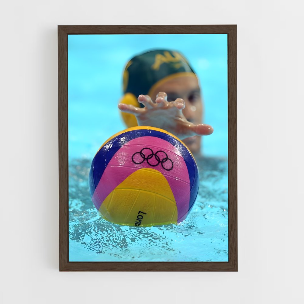 Poster Plongeon Radieux – affiche Water-polo (vue 5)